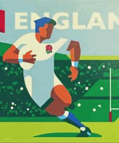 England Rugby Paint By Number