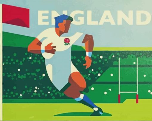 England Rugby Paint By Number