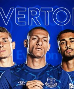 Everton Players paint by numbers