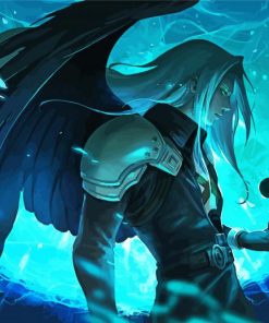 Final Fantasy Sephiroth Anime paint by numbers