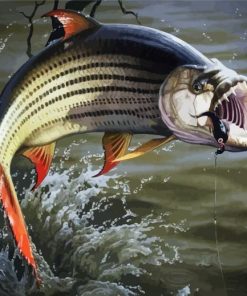 Fishing Tigerfish Paint By Number