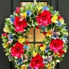 Floral Wreath paint by numbers