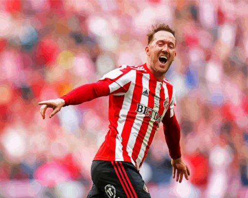 Footballer Player Aiden McGeady paint by numbers