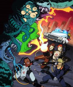 Ghostbusters Comic paint by numbers