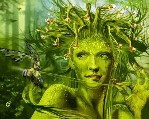 Green Nymph Paint By Number