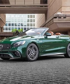 Green Mercedes AMG S63 paint by numbers
