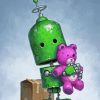 Green Cute Robot Paint By Number