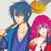 Hak Son and Yona paint by numbers