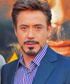 Handsome Robert Downey paint by numbers