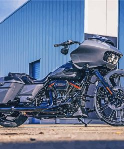 Harley Davidson Road Glide paint by numbers