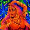 Indian Woman Art Paint By Number