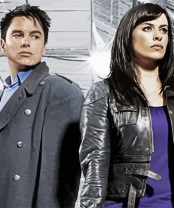 Jack and Gwen Torchwood paint by numbers