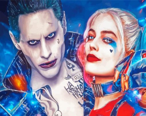Joker and Harley Quinn paint by numbers