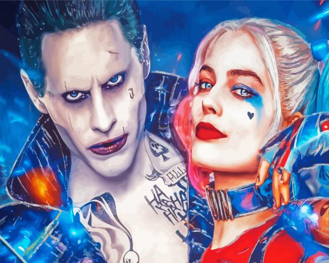 Joker and Harley Quinn paint by numbers