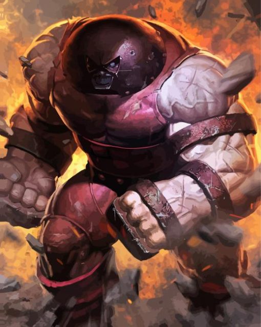 Juggernaut Marvel Hero paint by numbers
