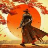 Lonely Samurai Man Paint By Number