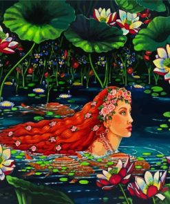 Lotus Mermaid Paint By Number