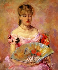 Mary Cassatt Lady With A Fan Paint By Number