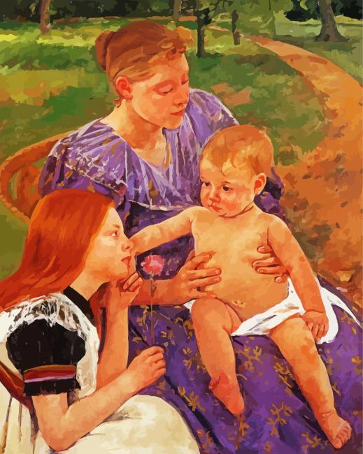 Mary Cassatt The Family Paint By Number