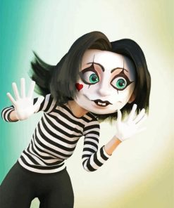 Mime Lady Paint By Number