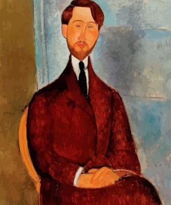 Modigliani Portrait of Leopold Zborowski paint by numbers