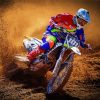 Motocross Racer Paint By Number