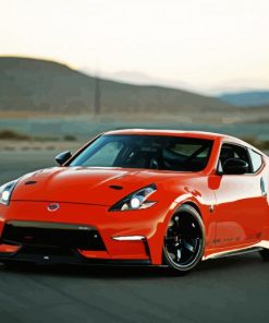 Orange Nissan Z Car paint by numbers