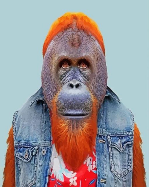 Orangutan Man Paint By Number