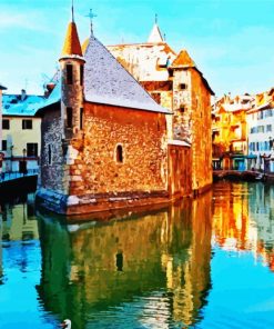 Palace L Ile Annecy paint by numbers