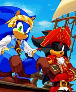 Pirate Sonic paint by numbers