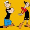 Popeye and Olive paint by numbers