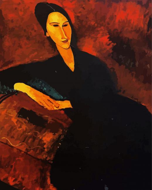 Portrait Of Anna Zborowska By Modigliani Paint By Number