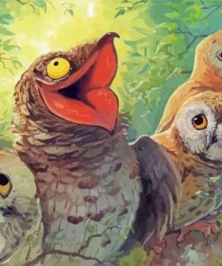 Potoo and Owls paint by numbers