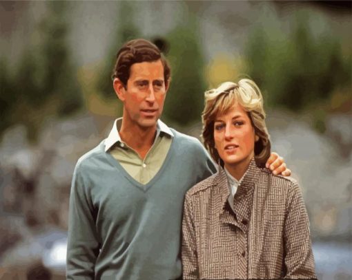 Prince Charles And Princesse Diana Paint By Number