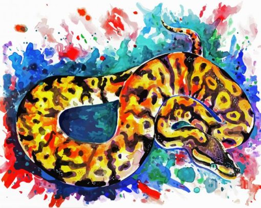 Python Snake Art Paint By Number