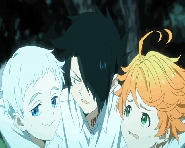 The Promised Neverland Characters Paint By Numbers - Numeral Paint Kit
