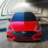 Red Hyundai Sonata Paint By Number