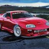 Red Supra Mk4 paint by numbers