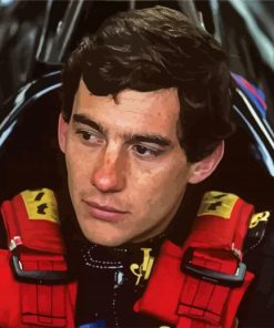 Ricing Driver Ayrton Senna paint by numbers