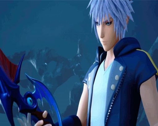 Riku Video Game Character paint by numbers