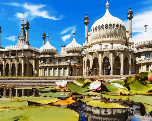 Royal Pavilion Brighton Buildings paint by numbers