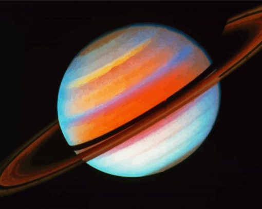 Saturn Planet Paint By Number
