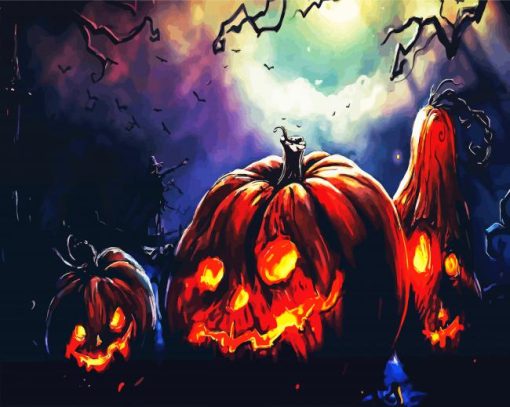 Creepy Pumpkins Paint By Number