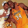 Shaquille O'Neal and Kobe paint by numbers