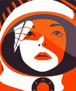 Space Lady Illustration paint by numbers