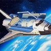 Space Shuttle Illustration Paint By Number