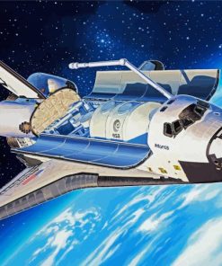 Space Shuttle Illustration Paint By Number