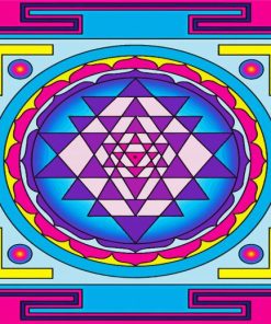 Sri Yantra Mandala Paint By Number