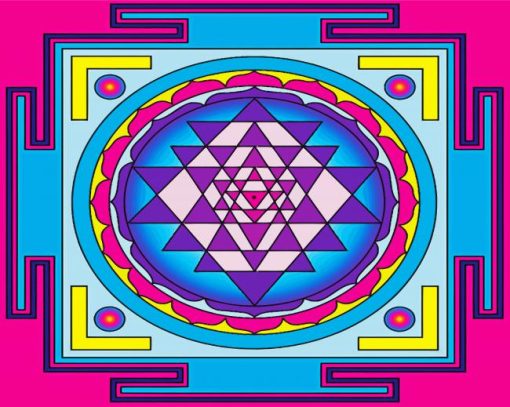 Sri Yantra Mandala Paint By Number