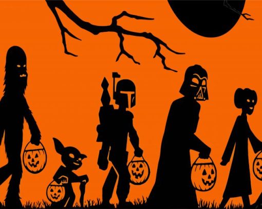 Star Wars Trick Or Treat Paint By Number